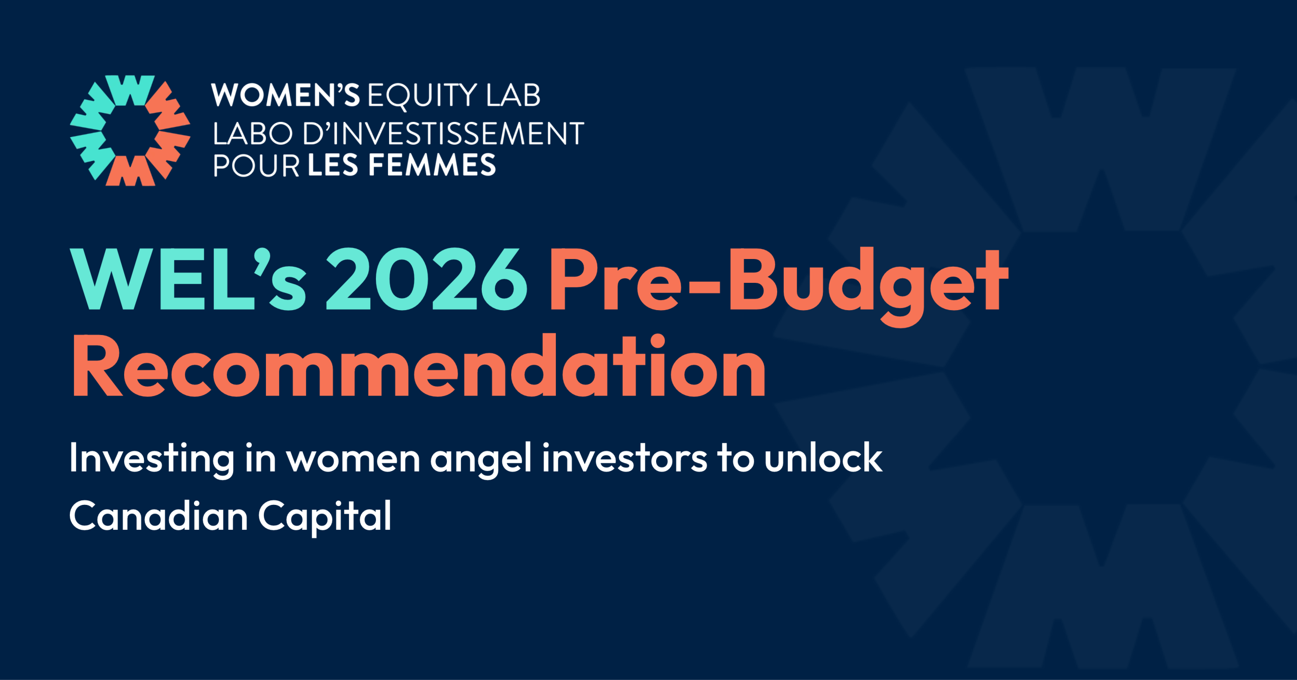 Women’s Equity Lab Submits 2026 Pre-Budget Submission